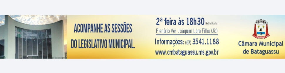 CÂMARA MUNICIPAL DE BATAGUASSU - OUTUBRO
